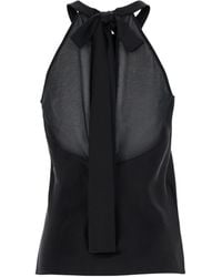 Pinko - Satin Georgette Blouse - Lyst