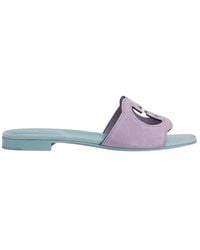 Gucci - Interlocking Gg Cut-Out Leather Sandals - Lyst