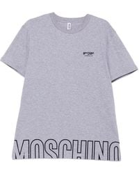 Moschino - Logo-Detail Cotton T-Shirt - Lyst