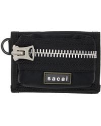 Sacai - Pocket Trifold Wallet - Lyst