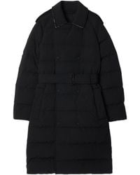 Burberry - Belted Waist Mid-Length Puffer Coat - Lyst