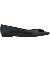 Ferragamo - Ferragamo New Vara Bow-Detailed Ballet Flats - Lyst