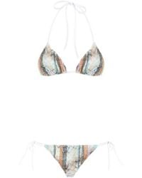 Missoni - Multi-Technique Lamé Bikini Set - Lyst