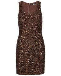 ROTATE BIRGER CHRISTENSEN - Sequins Sleeveless Dress - Lyst