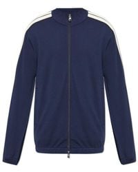 Moncler - Logo Patch Zipped Sweatshirt - Lyst