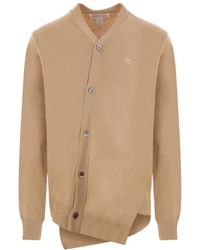 Comme des Garçons - X Lacoste Asymmetric Wool Cardigan - Lyst