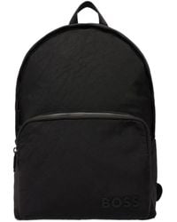 BOSS - Boss Logo Lettering Zip-Up Backpack - Lyst