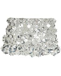 Rabanne - Sequin-Embellished Linked Metal Mini Skirt - Lyst