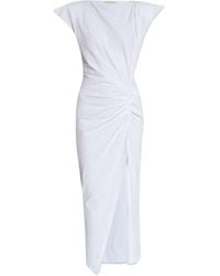 Isabel Marant - Nadela Ruched Detailed Midi Dress - Lyst