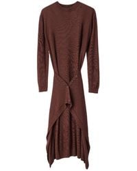 Lemaire - Buttoned Knitted Dress - Lyst