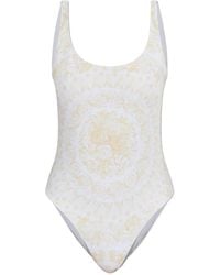 Versace - Sleeveless One-Piece Swimsuit - Lyst