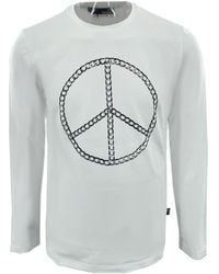 Moschino - Round Collar And Long-Sleeved T-Shirt - Lyst