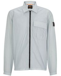 BOSS - Long-Sleeved Casual Jacket - Lyst
