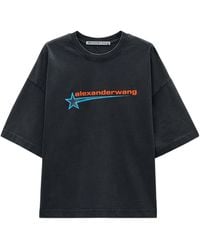 Alexander Wang - Star Patterned Crewneck T-Shirt - Lyst