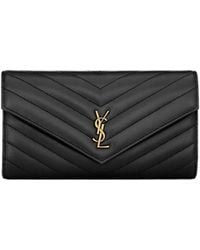 Saint Laurent - Cassandre Matelassé Large Flap Wallet - Lyst