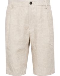 Eleventy - Linen Bermuda Shorts - Lyst