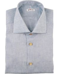 Kiton - Slub-Texture Spread-Collar Shirt - Lyst