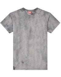 DIESEL - D-Logo Embroidered Crewneck T-Shirt - Lyst