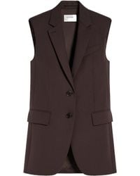Sportmax - Single-Breasted Sleeveless Gilet - Lyst