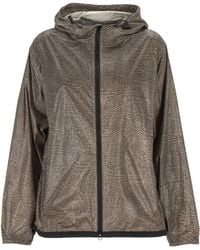 Borbonese - Printed Zip Hooded Jacket - Lyst