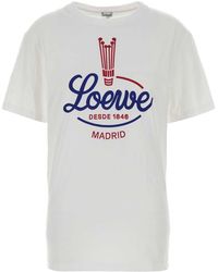 Loewe - Graphic Crew Neck T-Shirt - Lyst