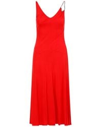 Lanvin - Sleeveless A-Line Midi Dress - Lyst