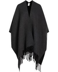 Brunello Cucinelli - Two-Tone Tassel Sleeveless Cape - Lyst
