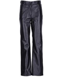 TOTEME - Totême Straight Leg Leather Trousers - Lyst