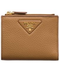 Prada - Small Leather Wallet - Lyst