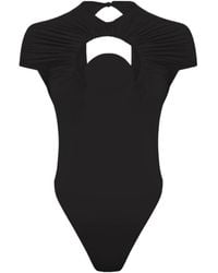 Marine Serre - Cut-Out One Piece Swimsuit - Lyst