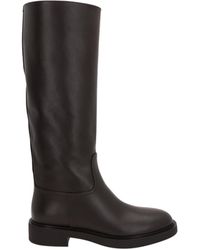 Gianvito Rossi - Moka Round Toe Boots - Lyst