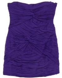 Blumarine - Ruched Strapless Mini Dress - Lyst