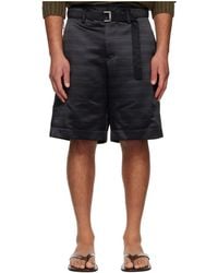 Sacai - Horizontal Striped Shorts - Lyst