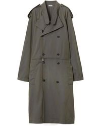 Burberry - Cotton-Linen Blend Trench Dress - Lyst