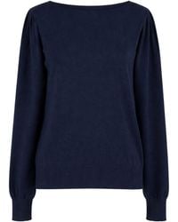 Twinset - Cut-Out Gathered-Shoulder Sweater - Lyst