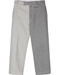 Thom Browne - Two-Toned Mid-Rise Jeans - Lyst
