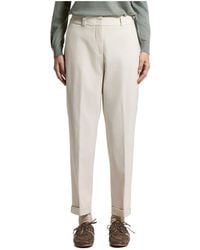 Peserico - Pleated Tailored Trousers - Lyst
