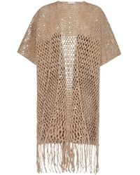 Brunello Cucinelli - Macramé Cardi-Coat - Lyst