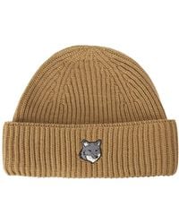 Maison Kitsuné - Maison Kitsun Fox Head Large Beanie - Lyst