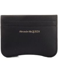 McQueen - The Seal Logo Embossed Cardholder - Lyst