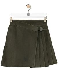 Loewe - Pleated Skirt - Lyst