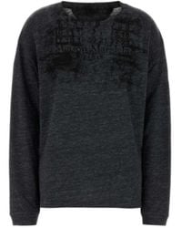Maison Margiela - Logo-Print Long-Sleeve T-Shirt - Lyst