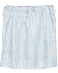 TOTEME - Striped Mini Skirt - Lyst