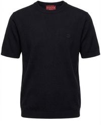 Gucci - Silk Cotton T-Shirt With Embroidery - Lyst