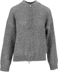 Peserico - Long-Sleeve Zip-Up Sweater - Lyst