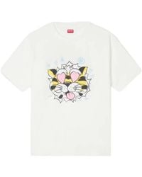 KENZO - Graphic Printed Short Sleeved T-Shirt - Lyst
