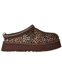 UGG - Tazz Caspian Leopard-Print Slip-On Mules - Lyst