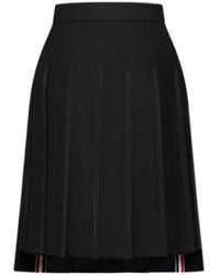 Thom Browne - Super 120's Twill Pleated Skirt - Lyst