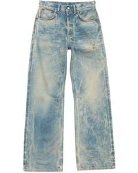 Acne Studios - Patch Denim Wide-Leg Jeans - Lyst
