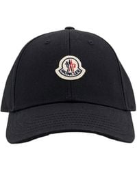 Moncler - Logo Patch Curved Peak Cap - Lyst